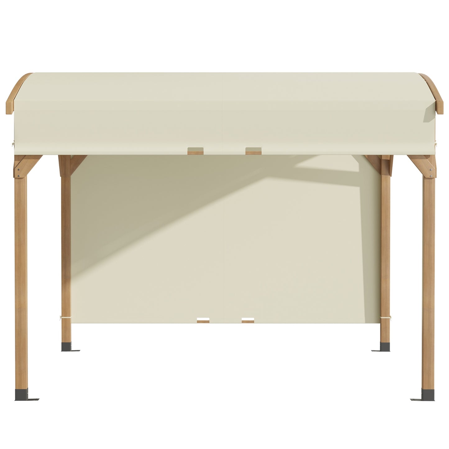 Garden pergola in wood 3.2x3.08M, retractable roof, UV protection