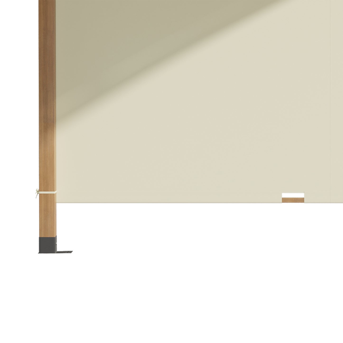 Garden pergola in wood 3.2x3.08M, retractable roof, UV protection