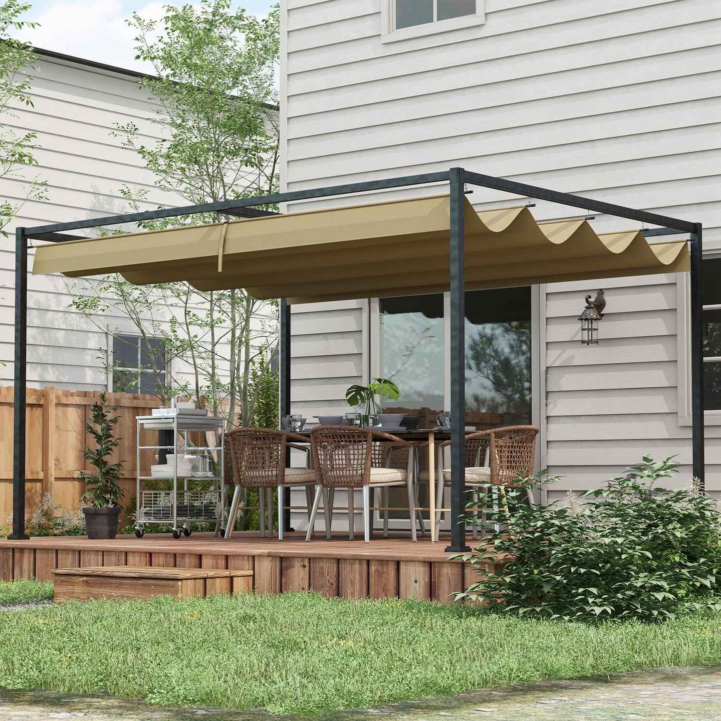 Metal pergola 3x2m - Adjustable roof, sun protection