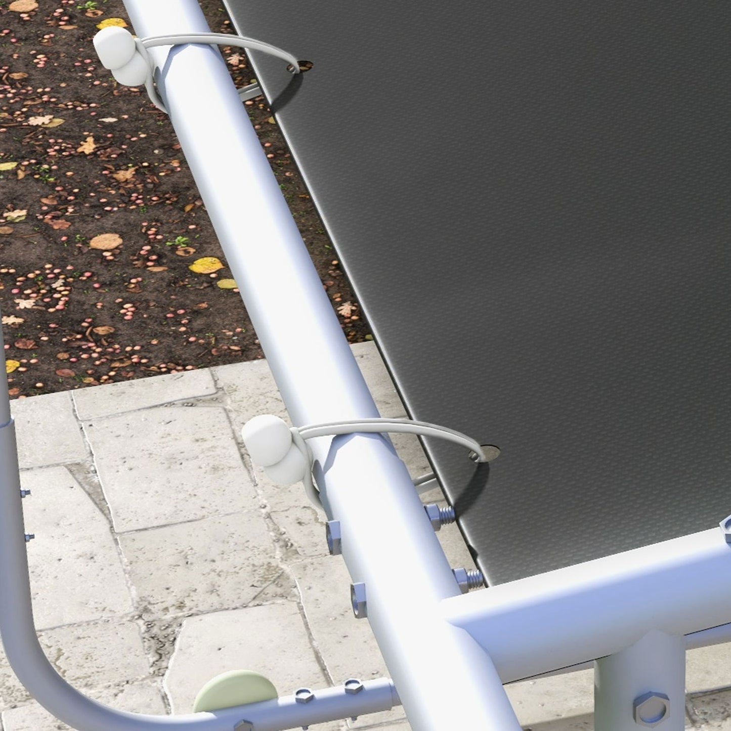 Pergola pavilion with wheels, UV protection, 3x3m patio roof