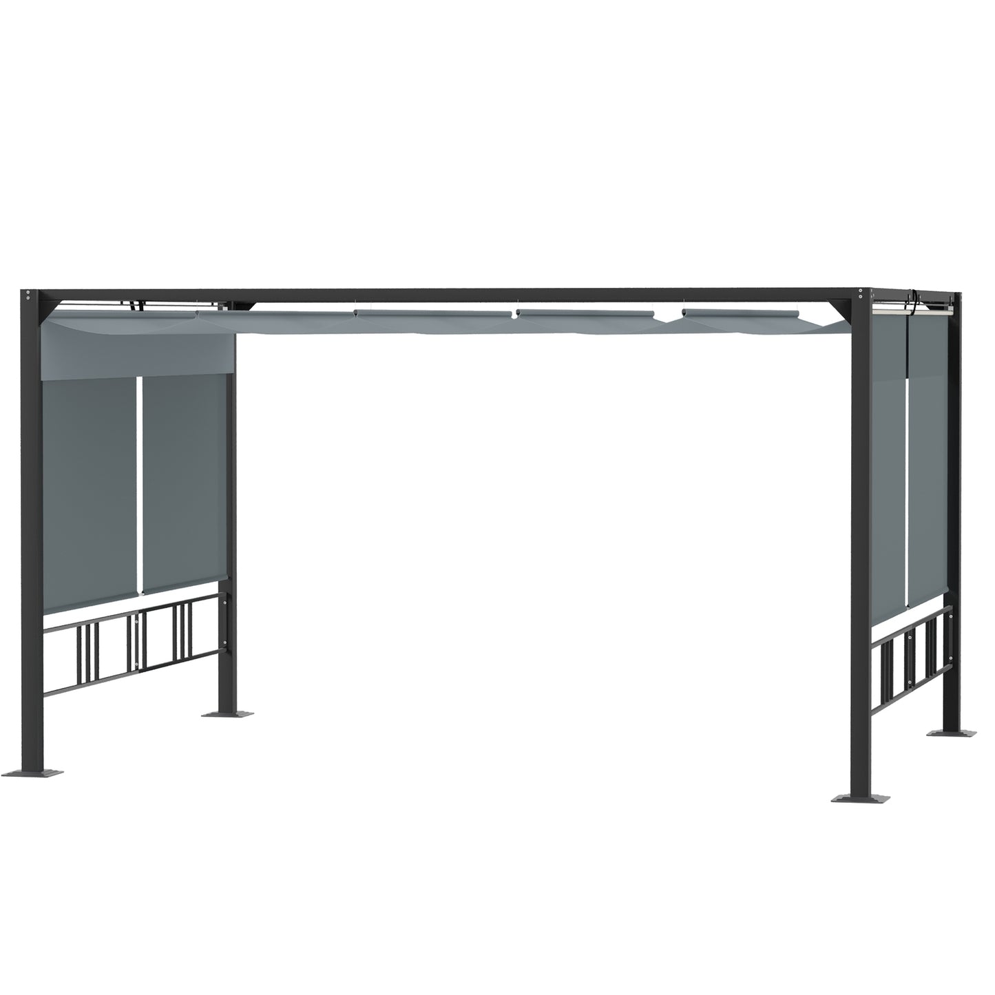 Garden pergola Gazebo with sunroof and blinds