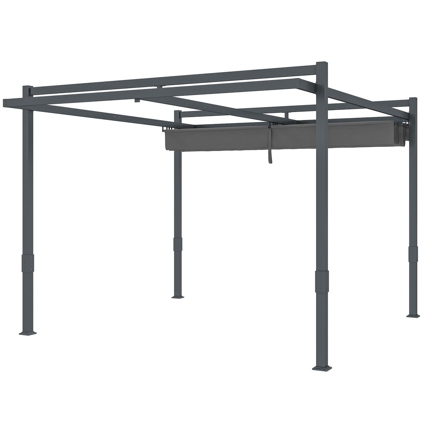 Freestanding aluminum pergola 3.5x3m - Adjustable roof, winterproof