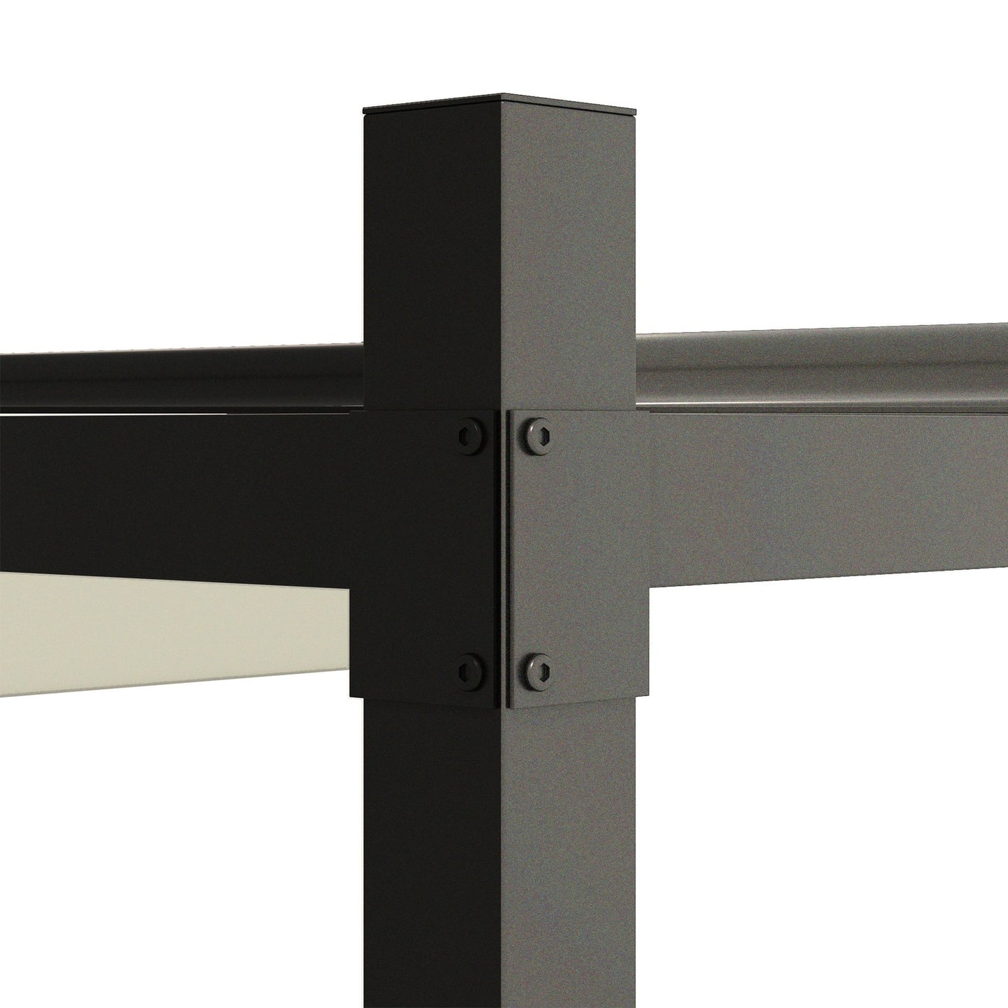 Pergola 3x3m Detached metal patio, UV 30+ Creamy white