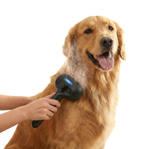 Pet Steam Brush – Electric, Self-Cleaning, USB Rechargeable