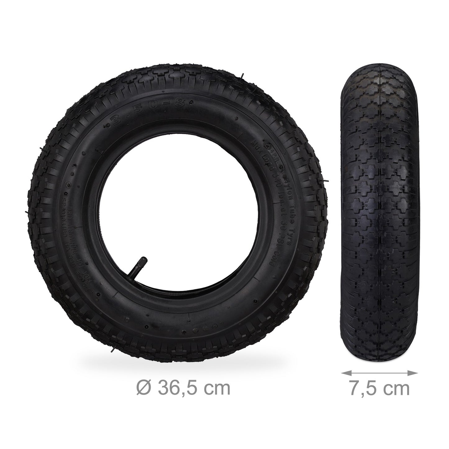 Pick-up truck tire 3.50-8 with inner tube