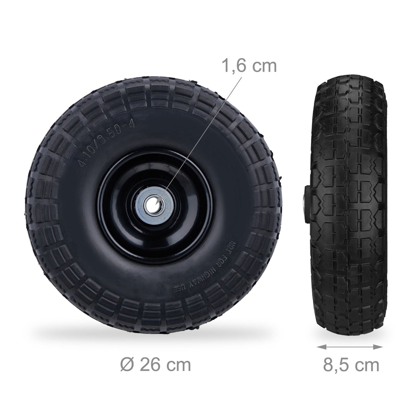 Pick-up wheel PU in set of 4