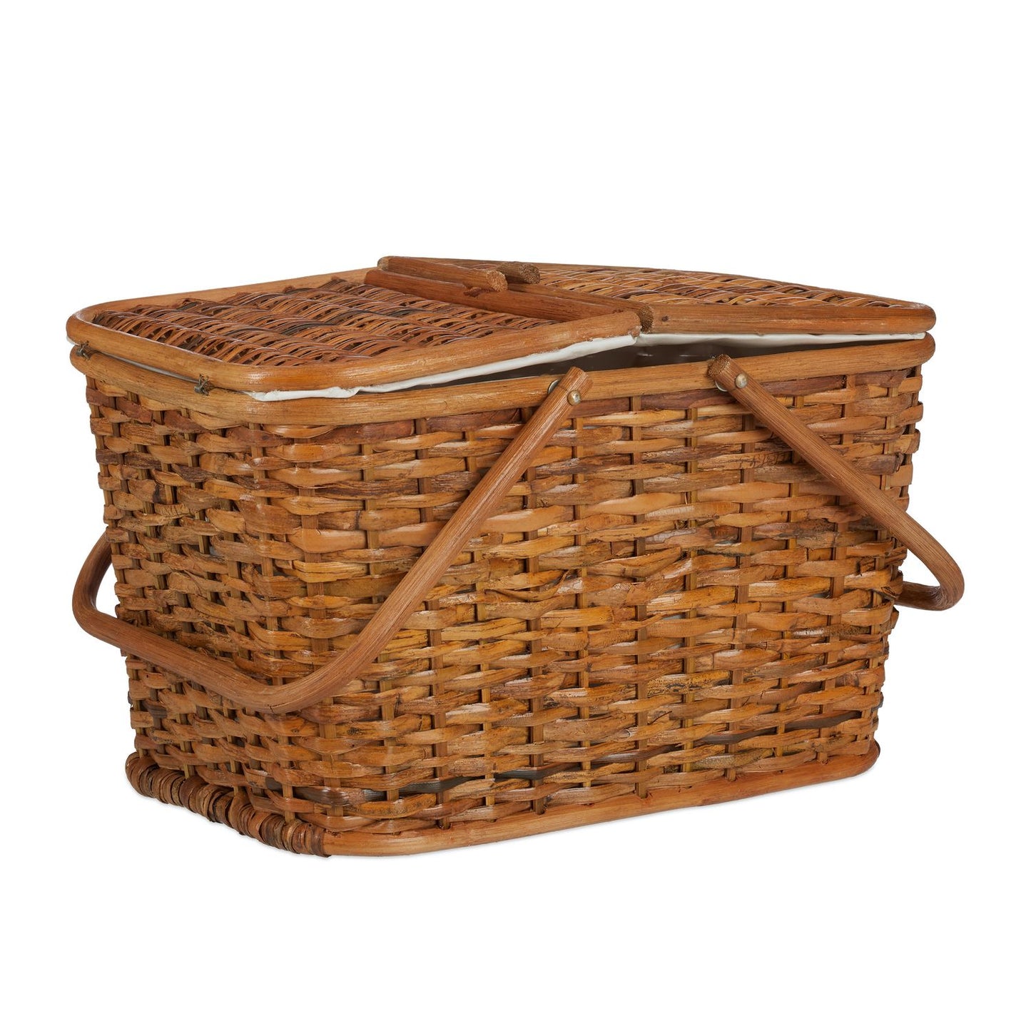 Picnic Basket with Lid, Multi-Color Options