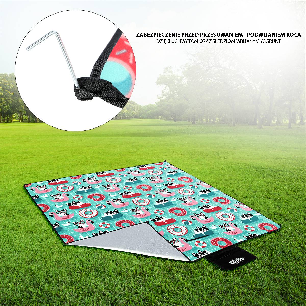 Picnic Mat for Dogs, 200x200 cm, Waterproof