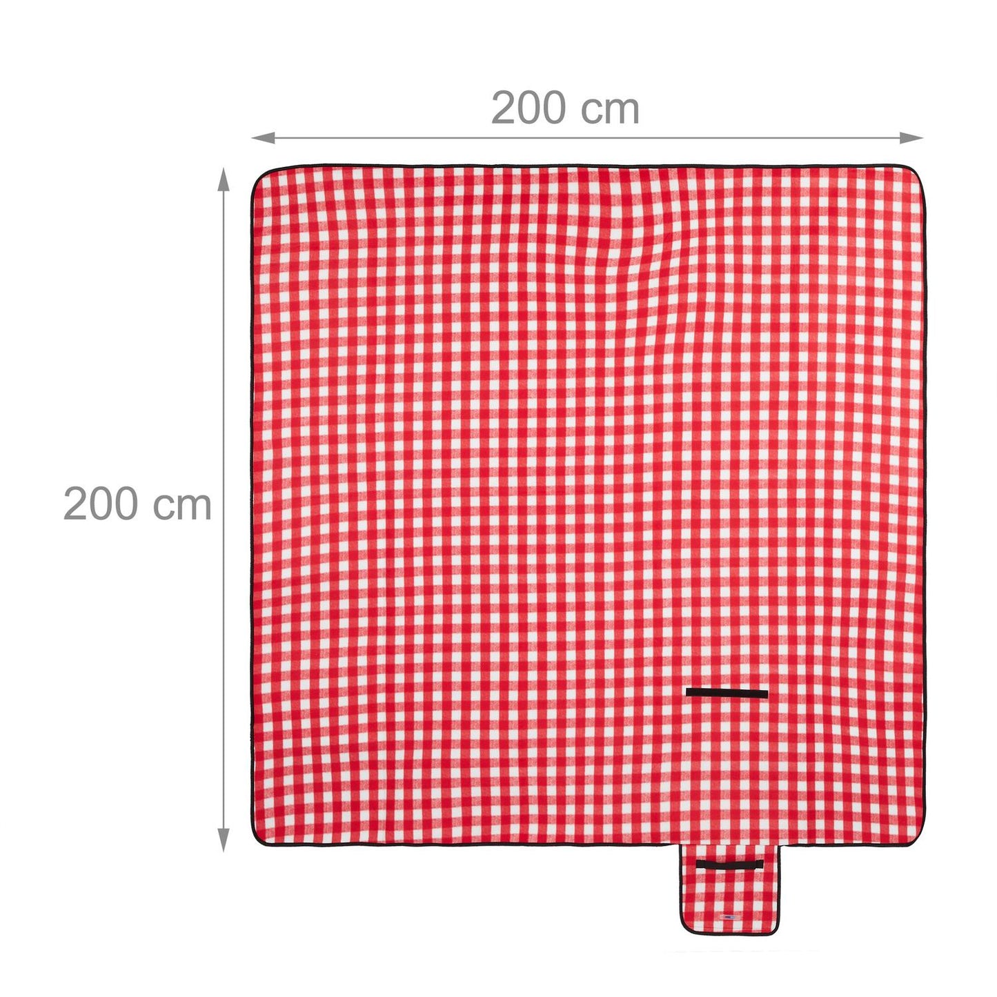 Picnic blanket 200 x 200 cm checkered