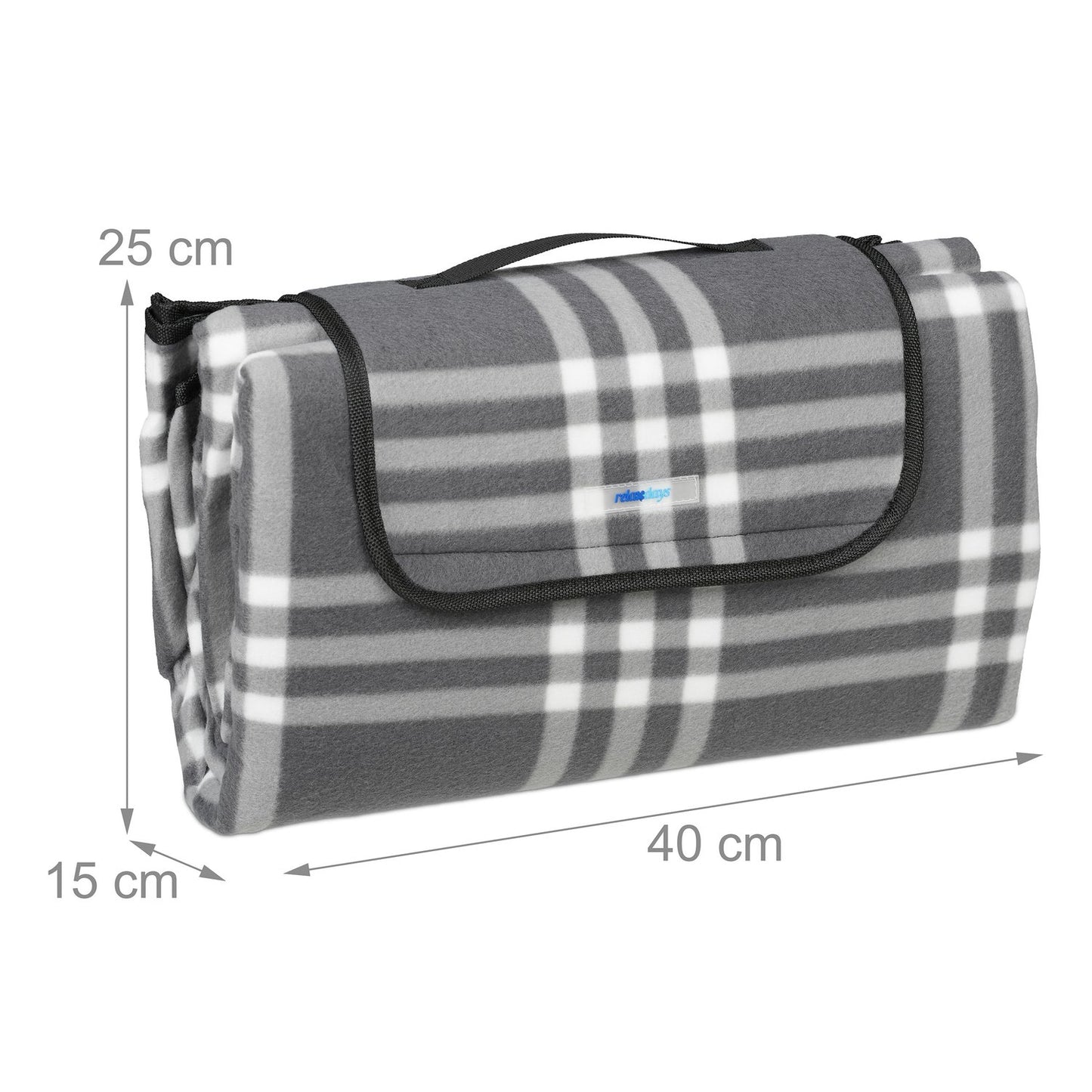 Picnic blanket 200 x 200 cm checkered