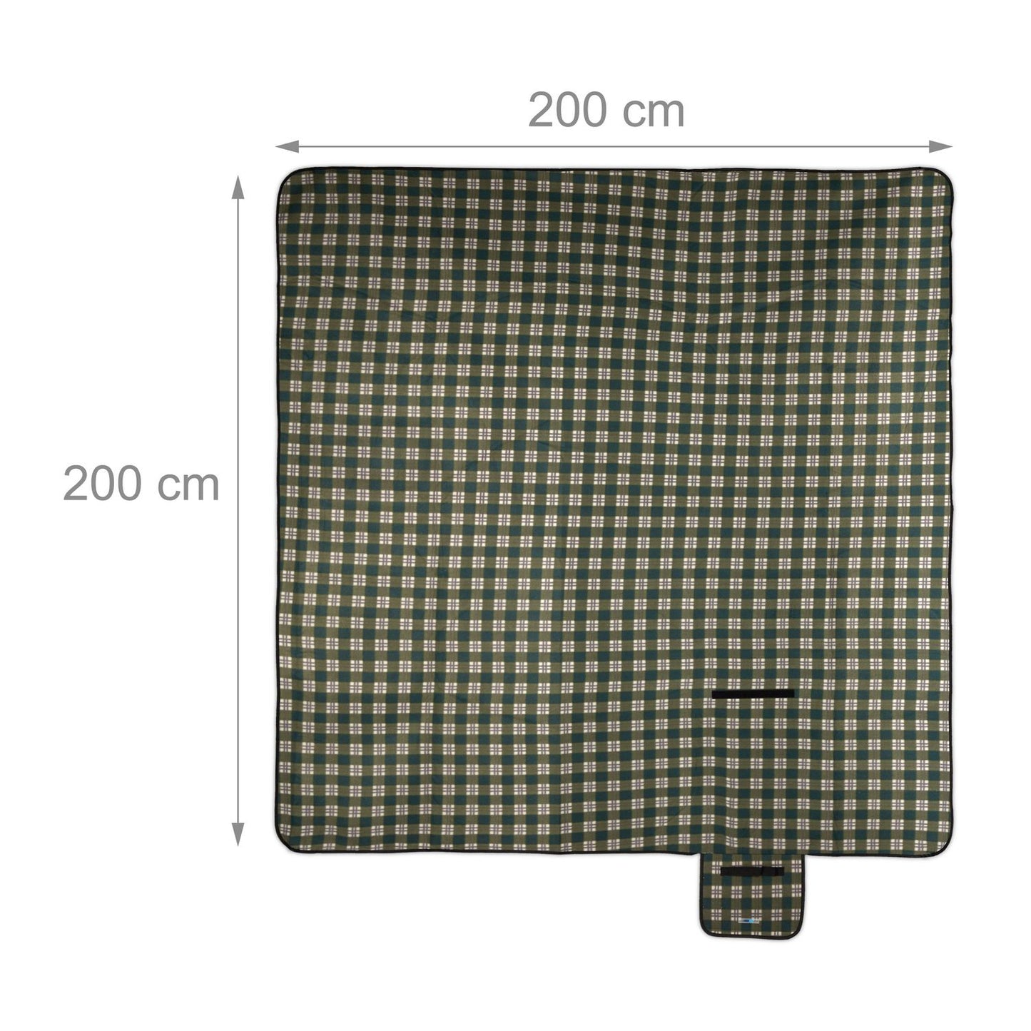 Picnic blanket 200 x 200 cm checkered