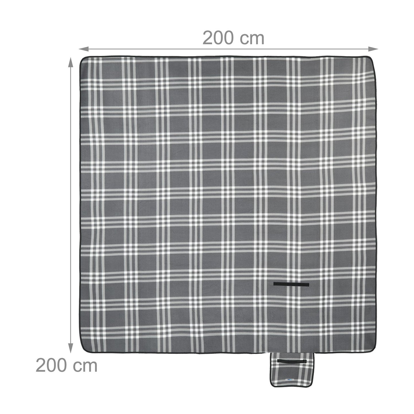 Picnic blanket 200 x 200 cm checkered