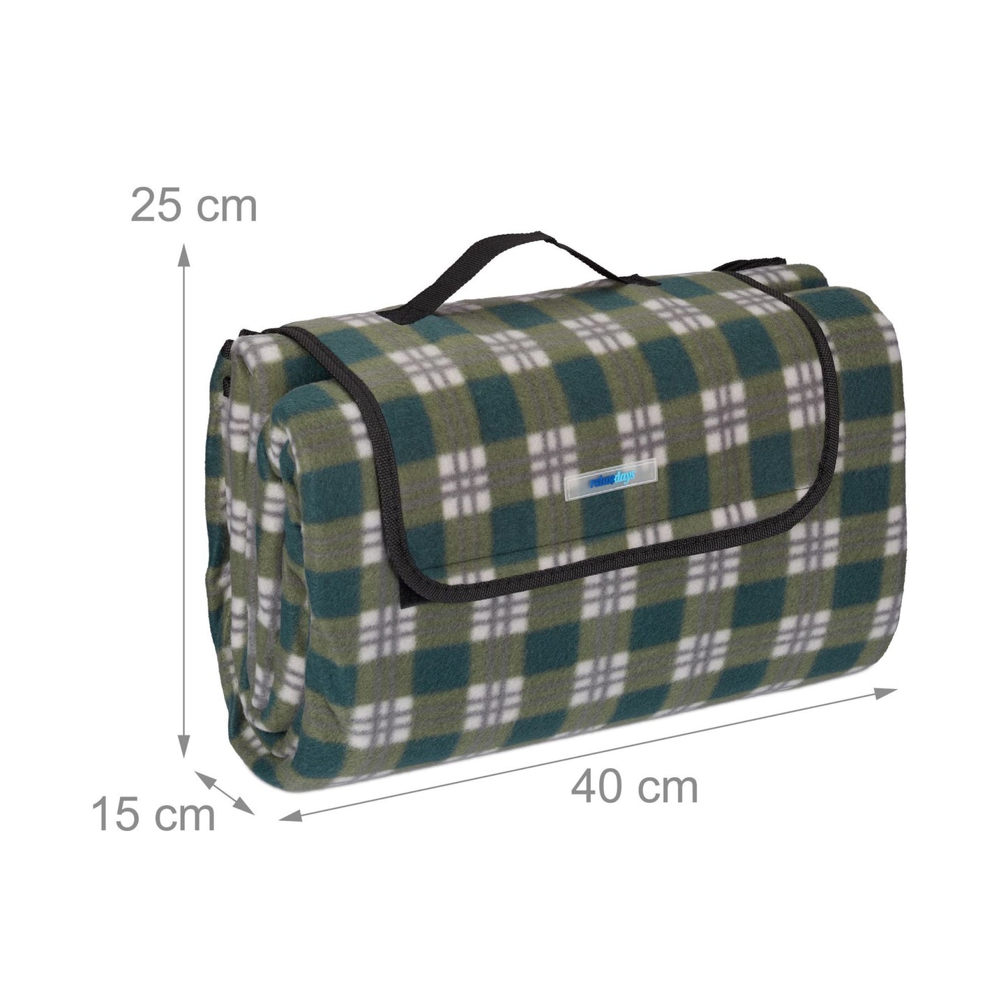Picnic blanket 200 x 200 cm checkered