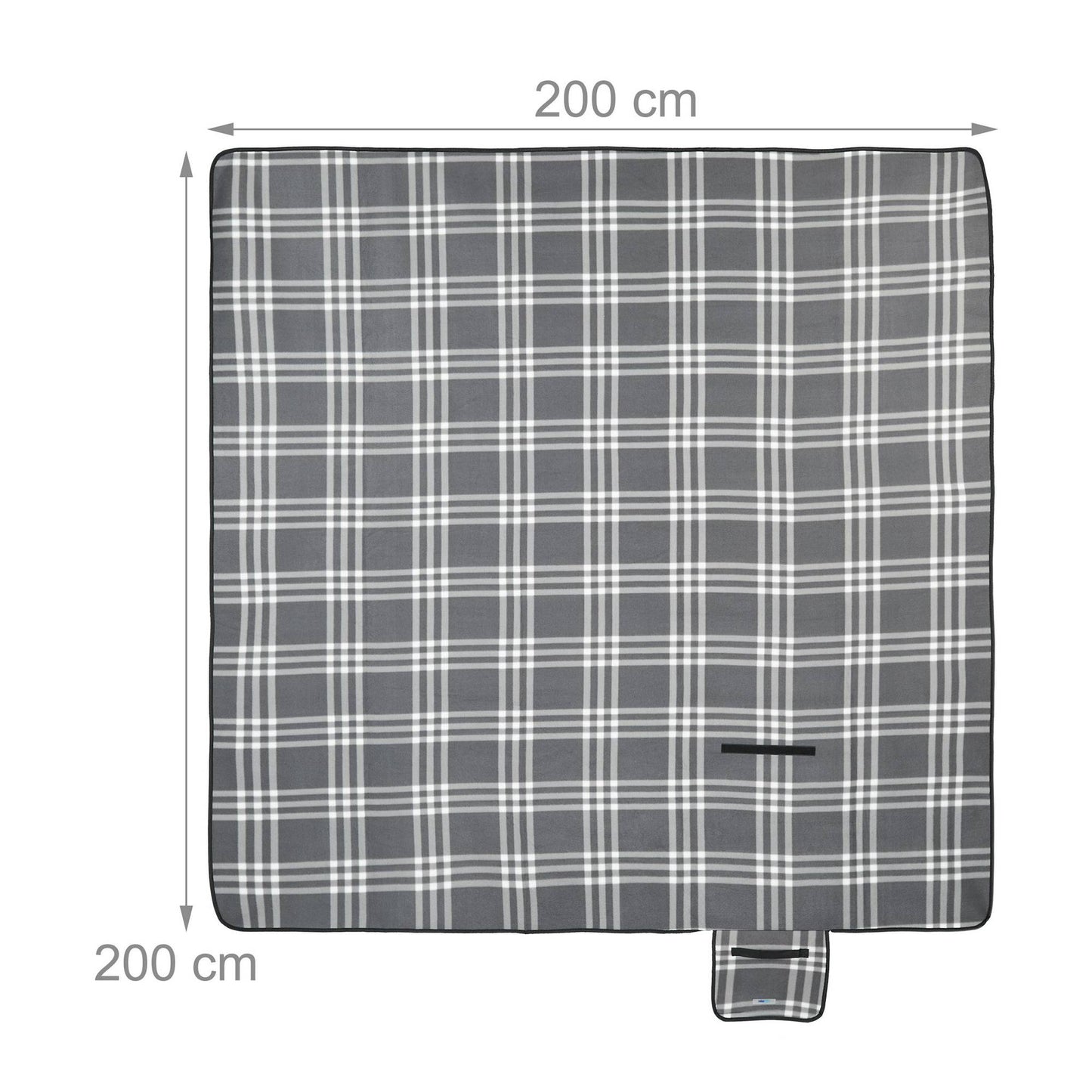 Picnic blanket 200 x 200 cm checkered