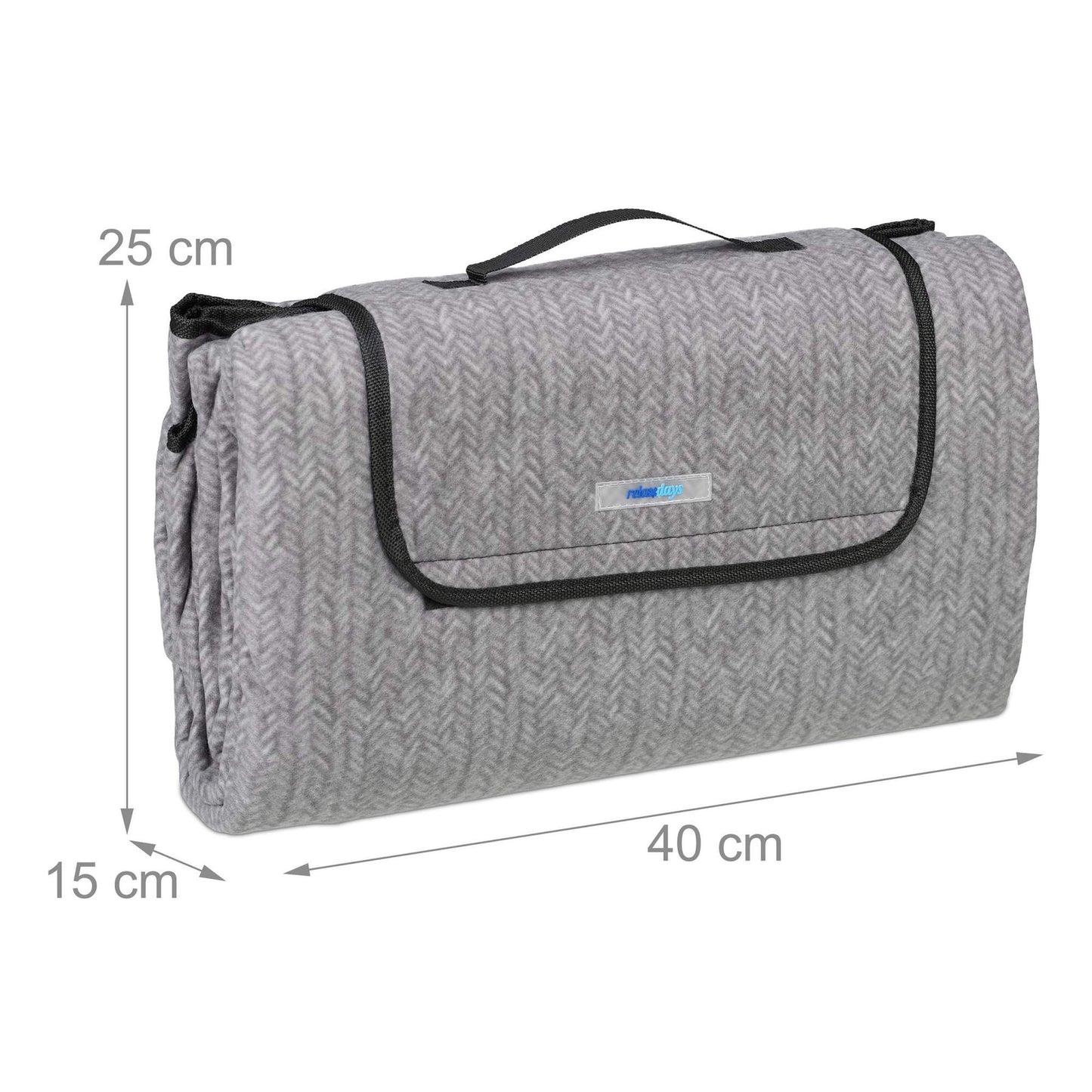 Picnic blanket 200 x 200 cm herringbone