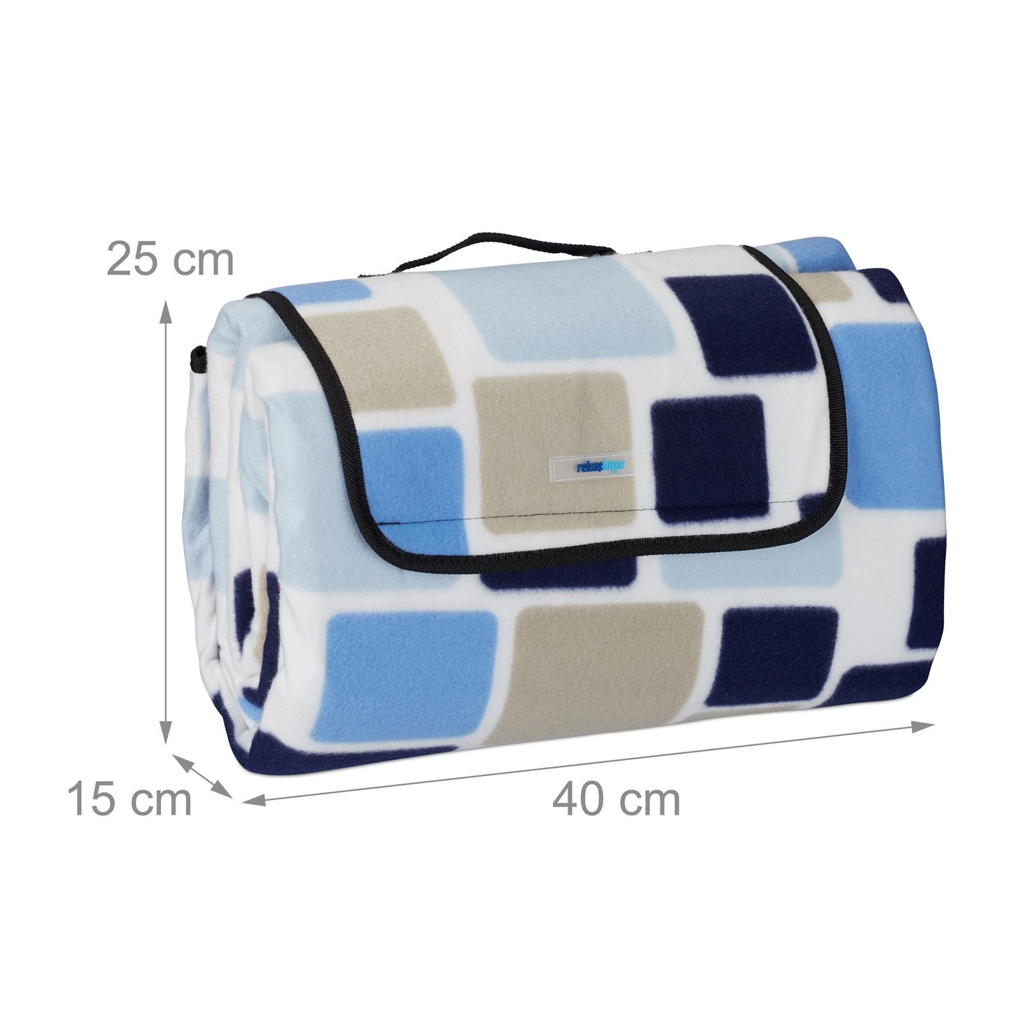Picnic blanket 200 x 200 cm squares