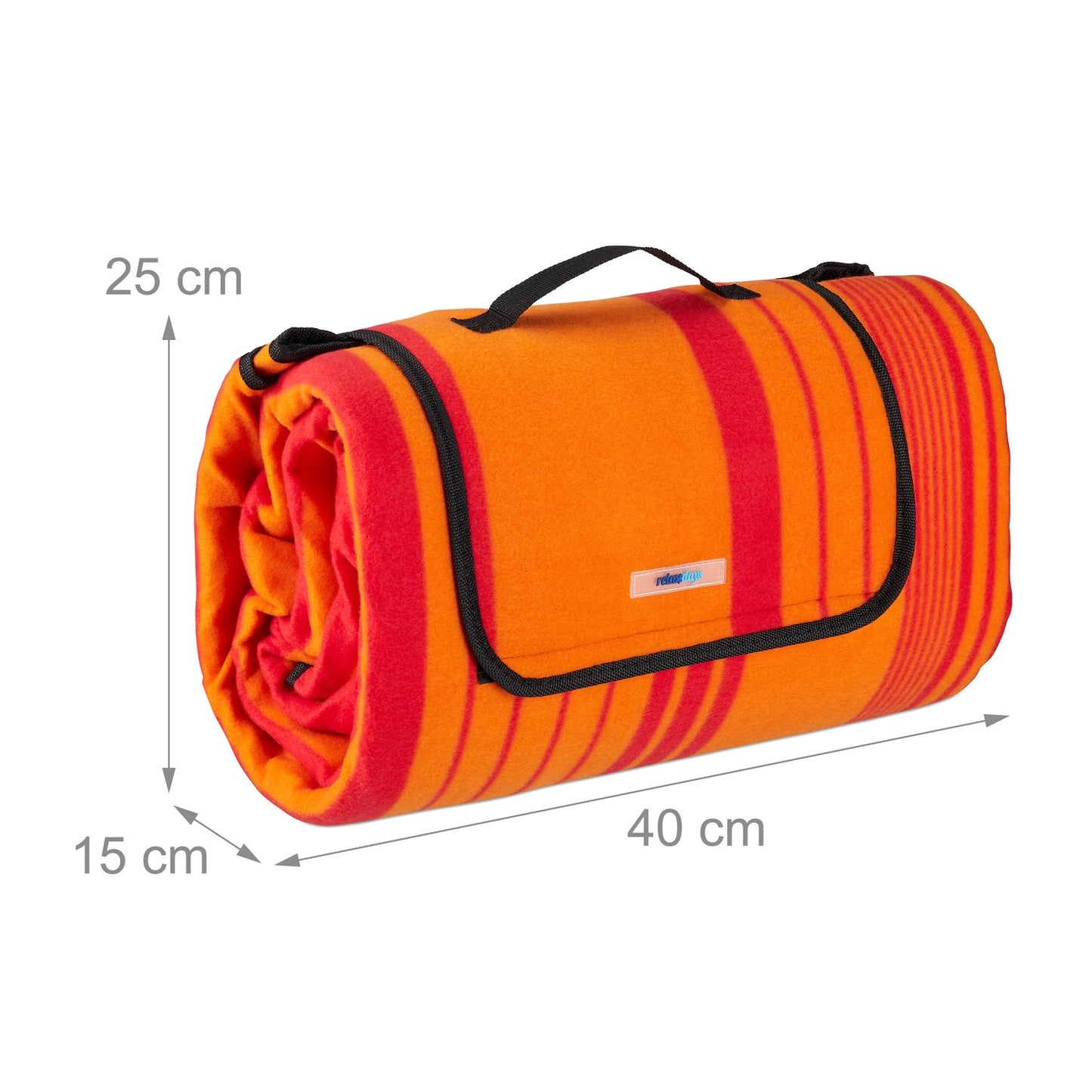 Picnic blanket 200 x 200 cm striped