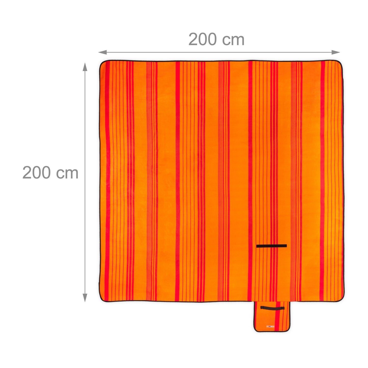 Picnic blanket 200 x 200 cm striped
