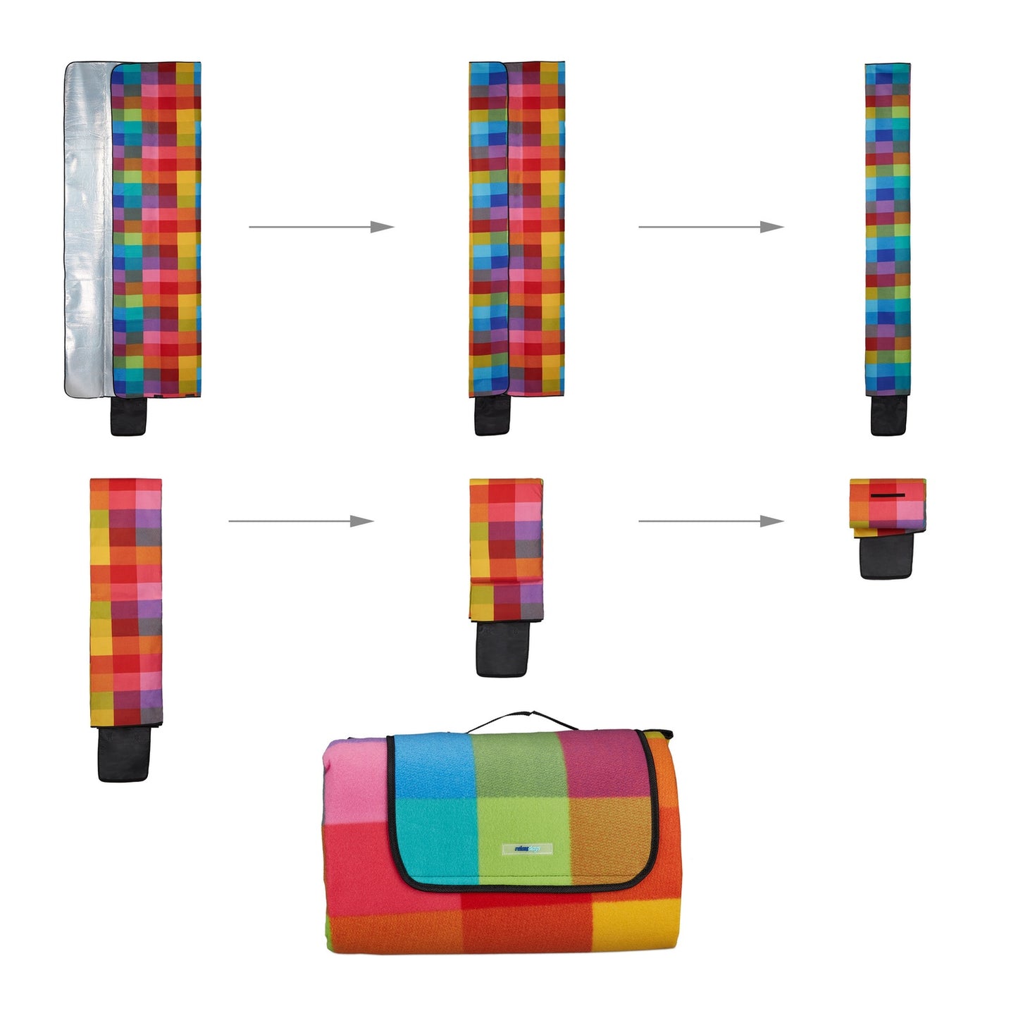 Picnic blanket 300 x 200 cm checkered