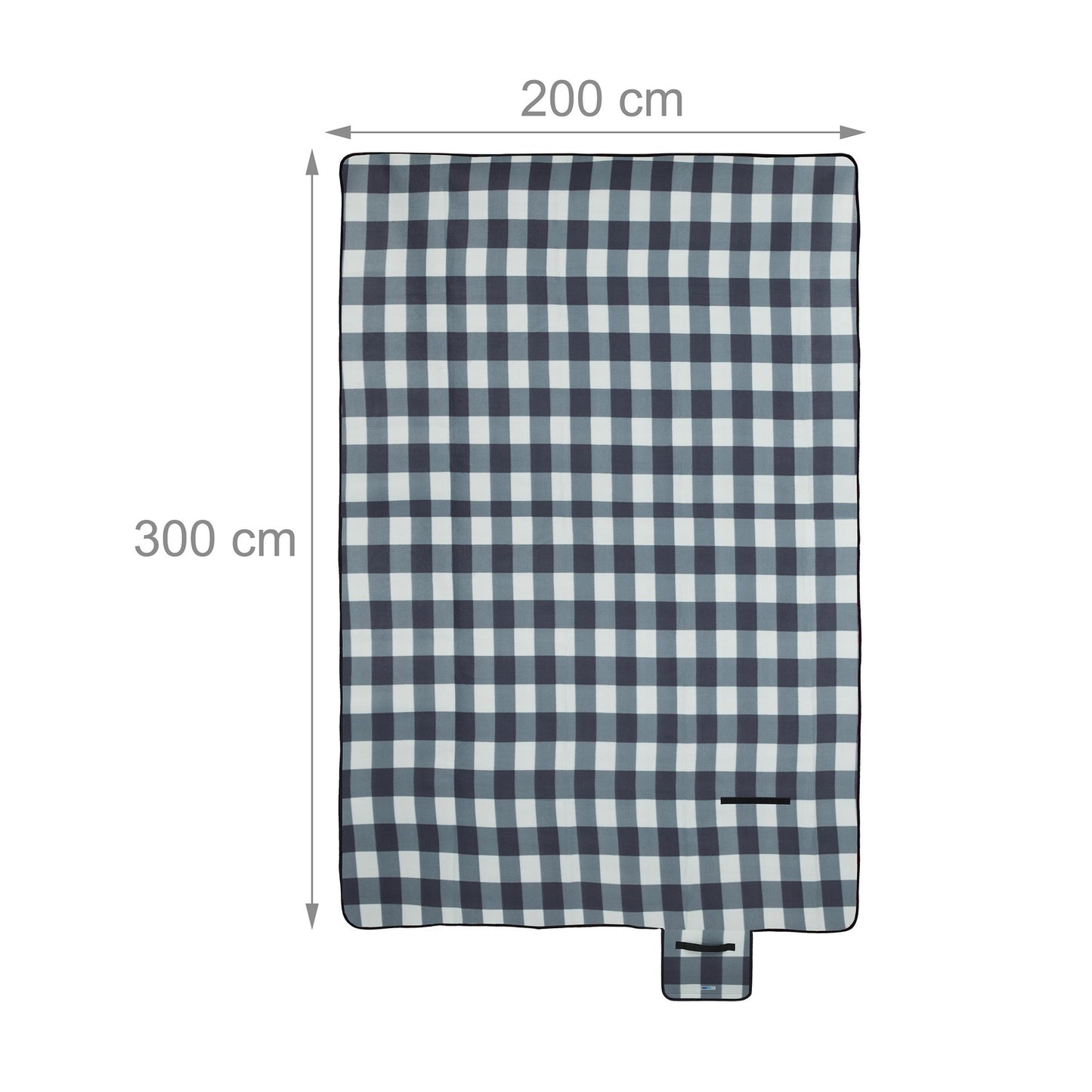 Picnic blanket 300 x 200 cm checkered