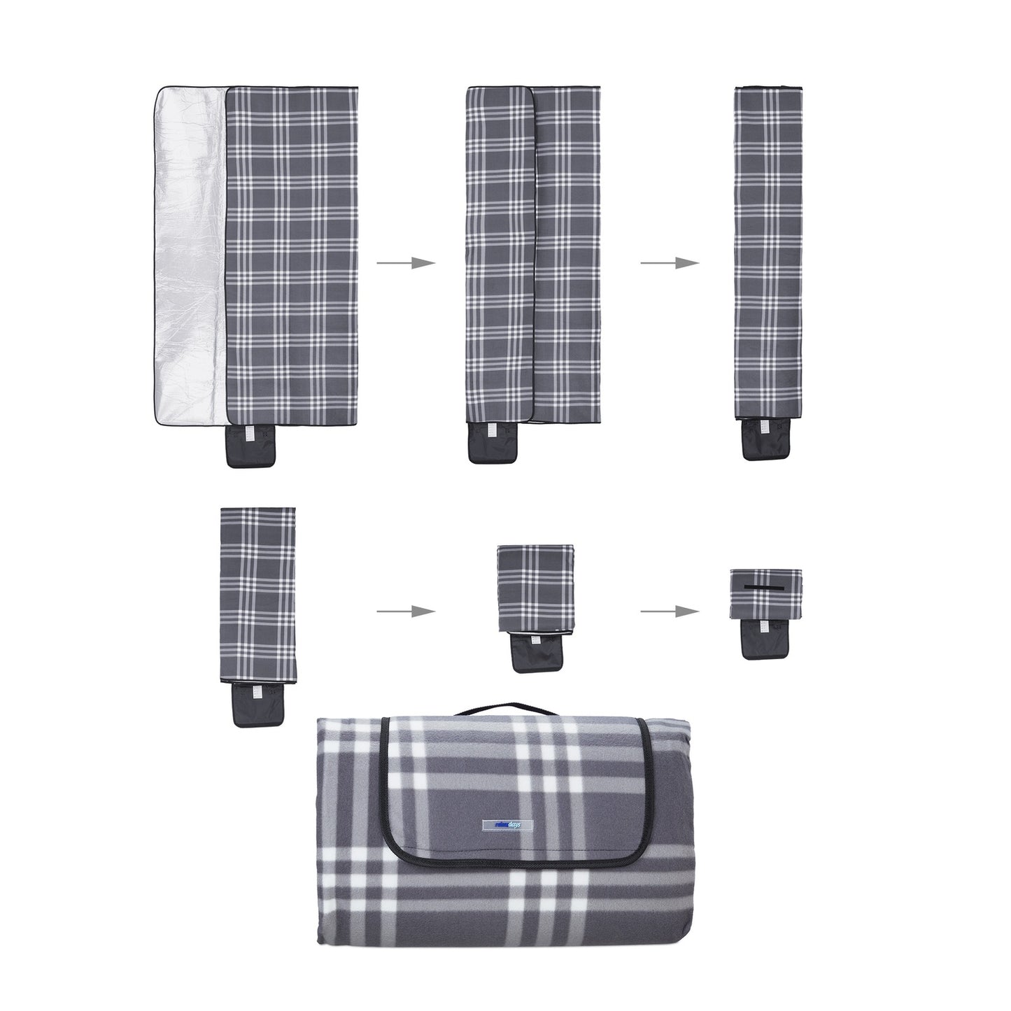 Picnic blanket 300 x 200 cm striped