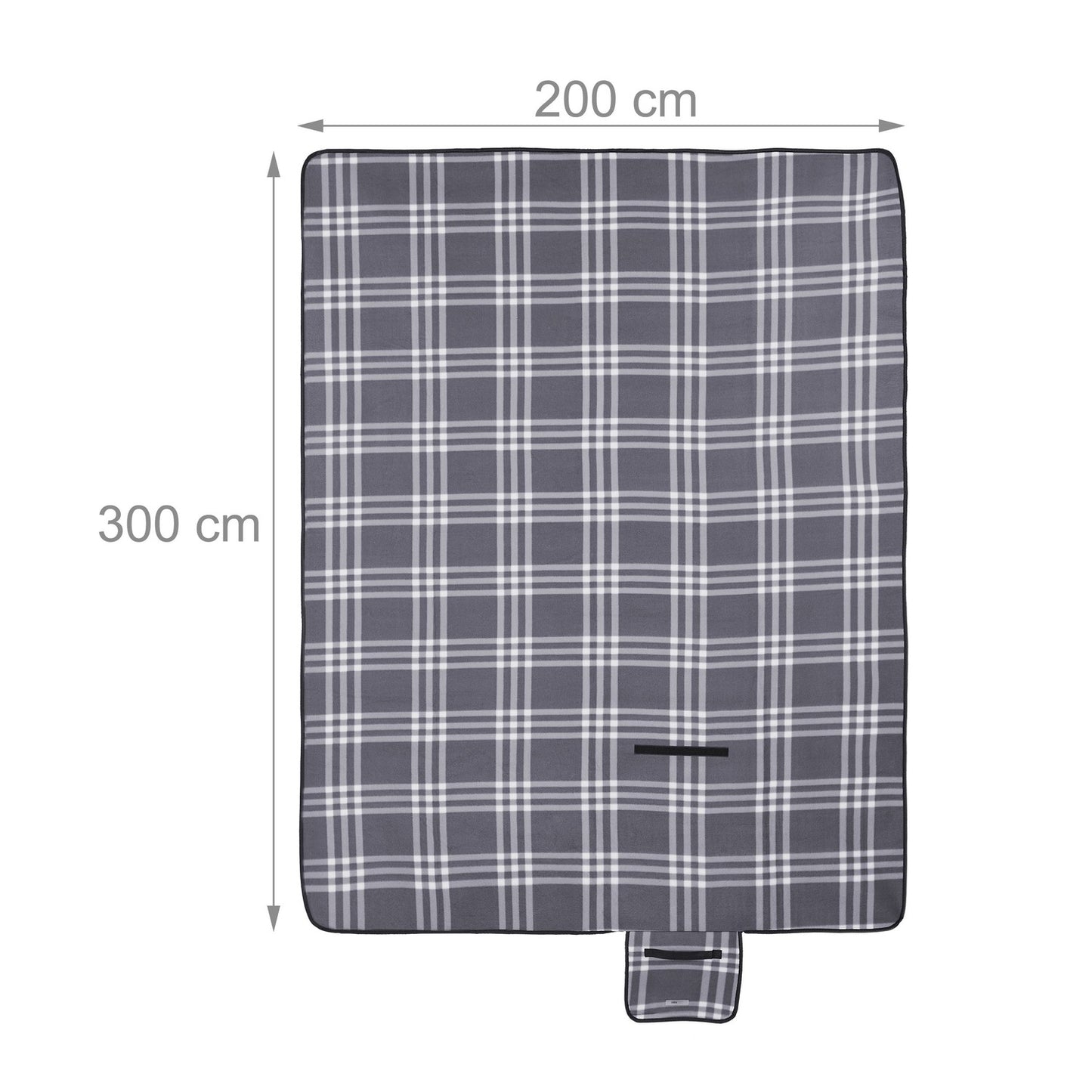 Picnic blanket 300 x 200 cm striped