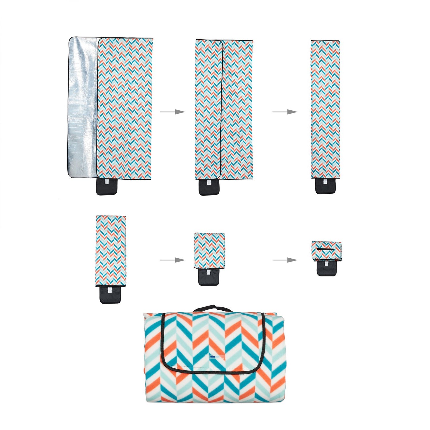 Picnic blanket 300 x 200 cm zigzag
