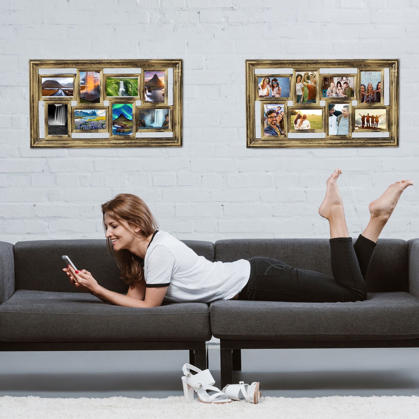 Picture Frame Vintage 8 Pictures