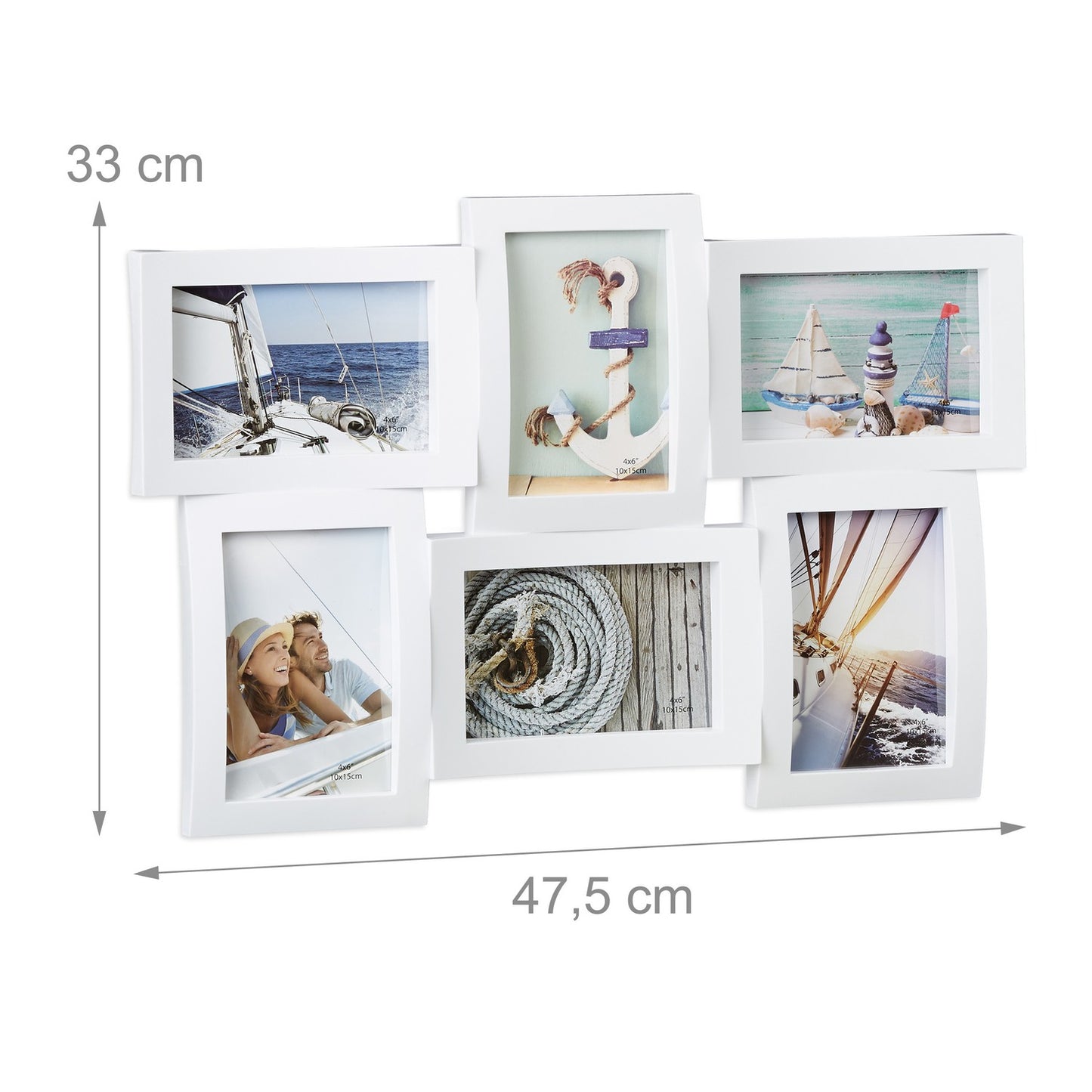 Picture frame for multiple photos