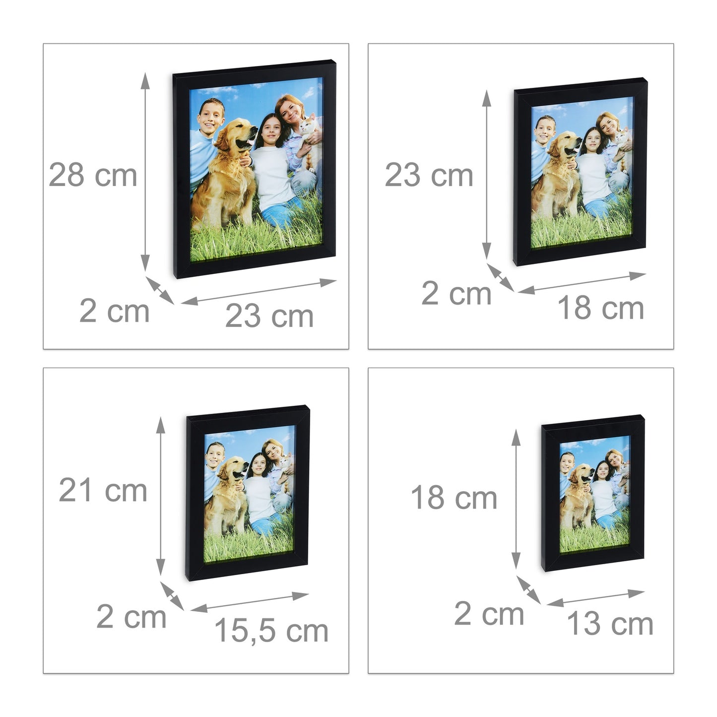 Picture frame set of 12