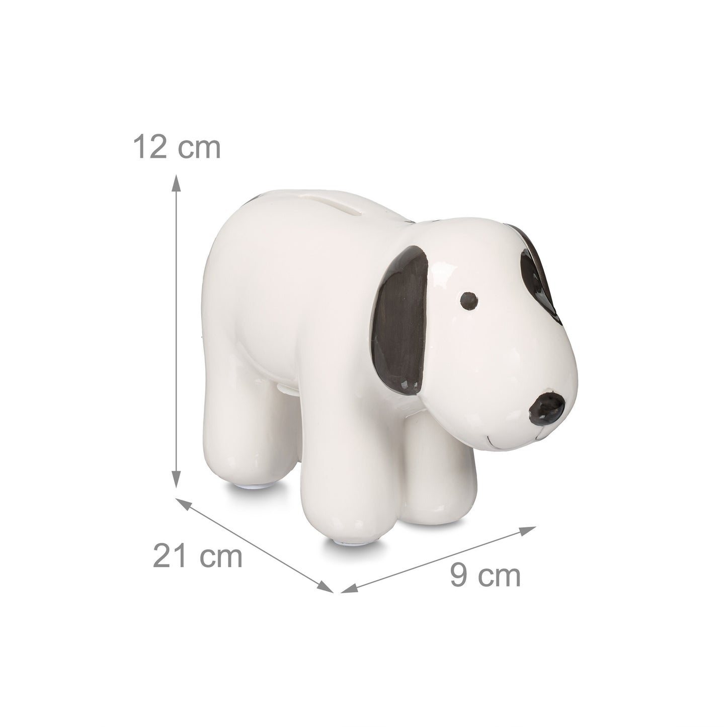 Piggy bank in ceramic dog