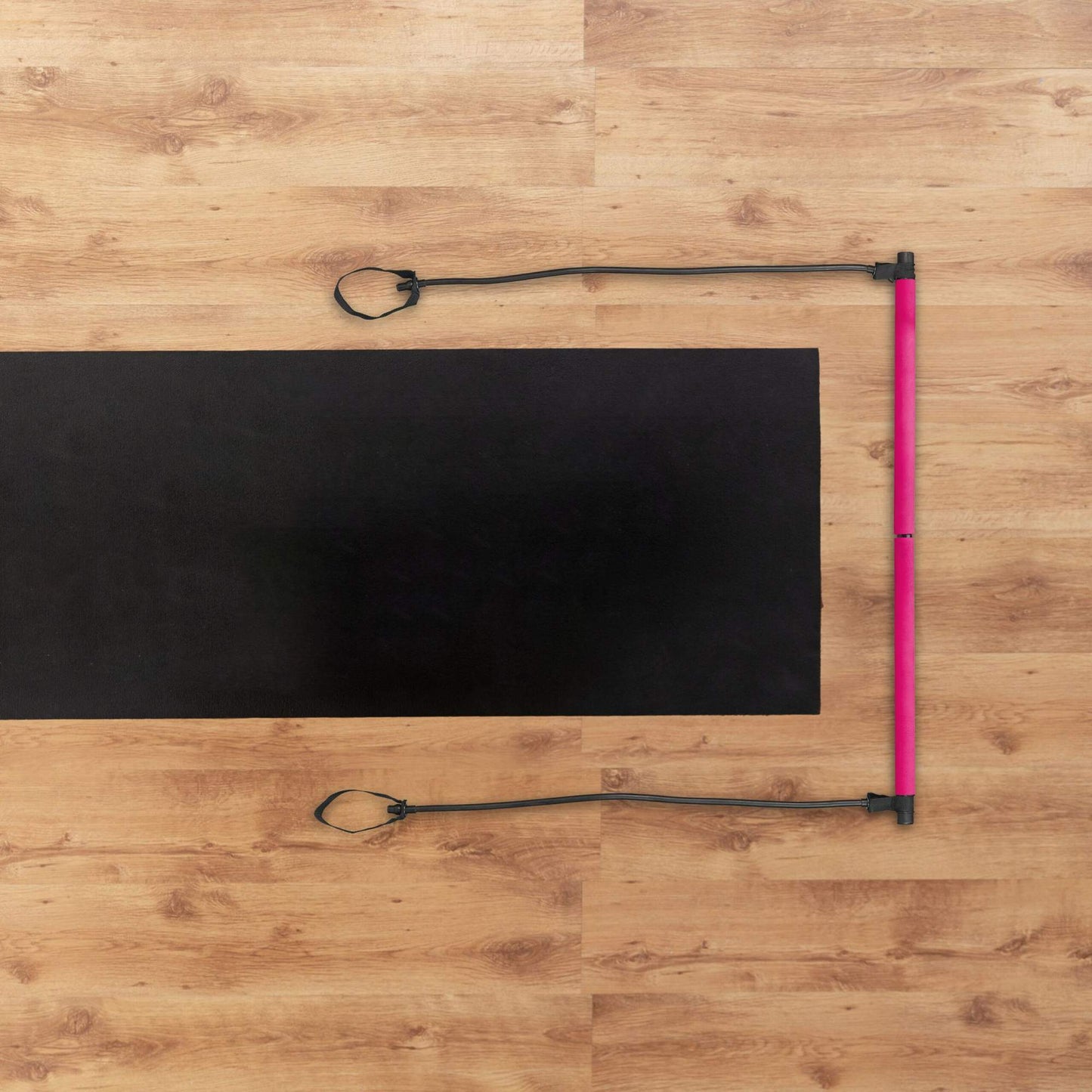 Pilates bar with resistance band
