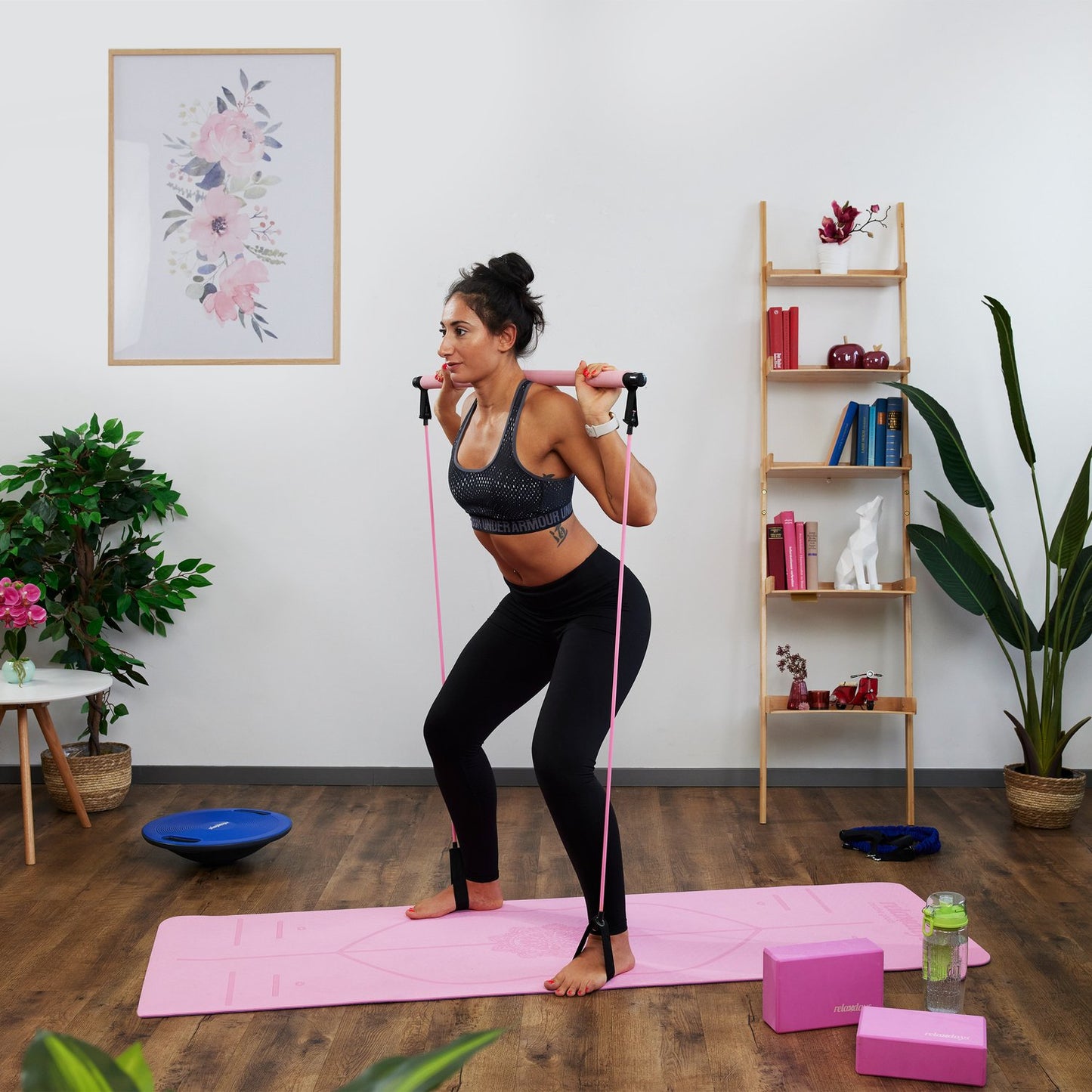 Pilates exercise equipment resistance bands