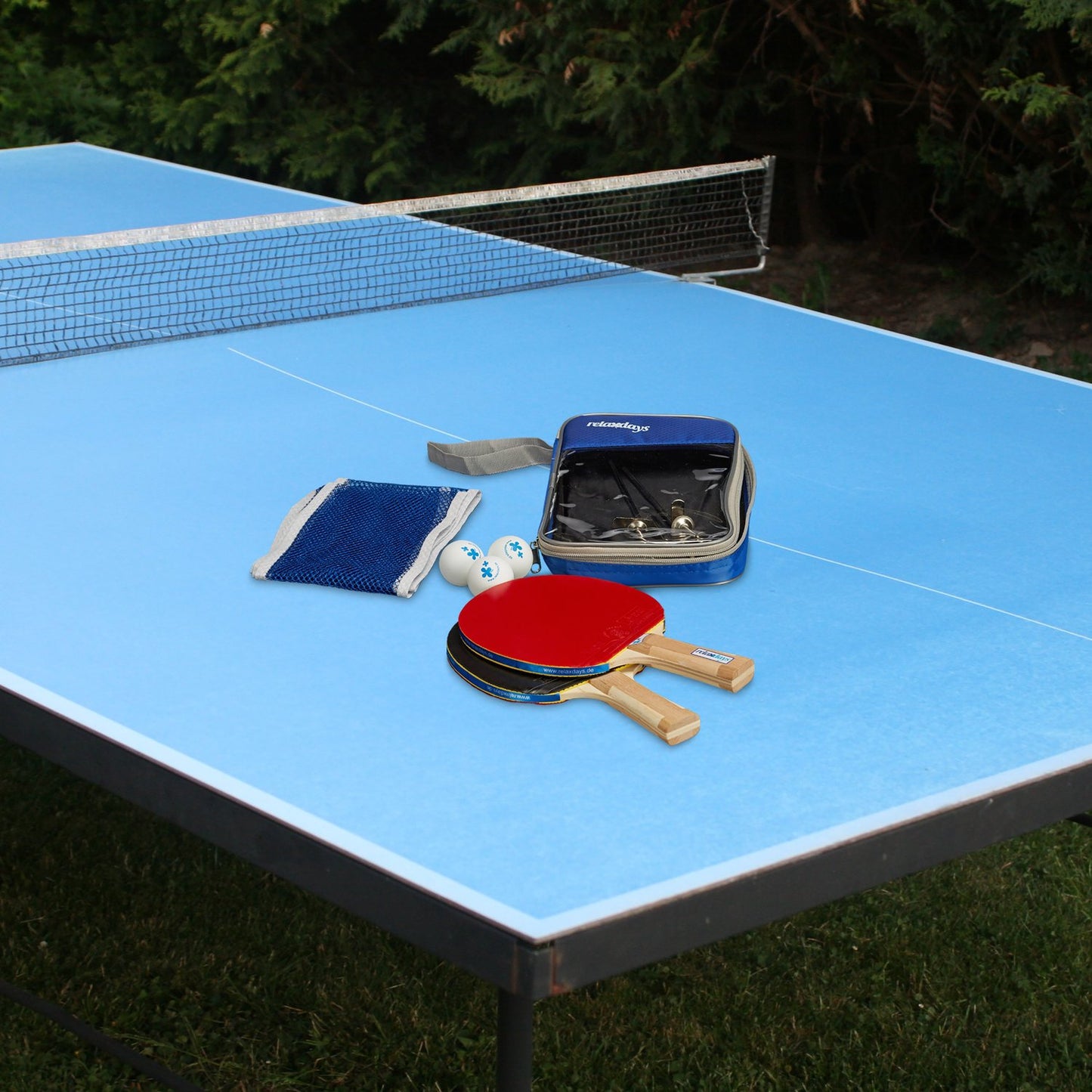 Ping pong racket set with net