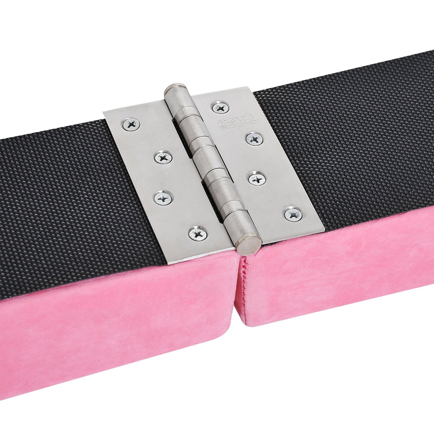 Pink 210 cm Foldable gymnastics Balance beam, indoor/outdoor use