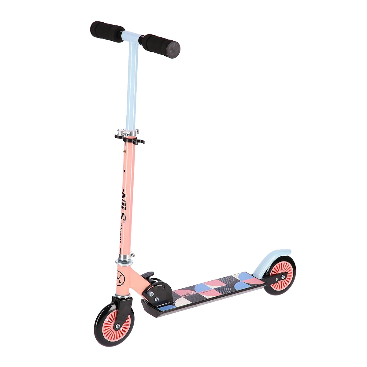 Pink-Blue Kids Scooter, Adjustable Height