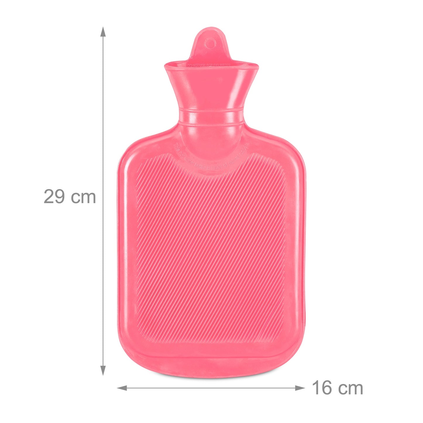 Pink Hot Water Bottle 1L – Leak-Proof, Pain Relief