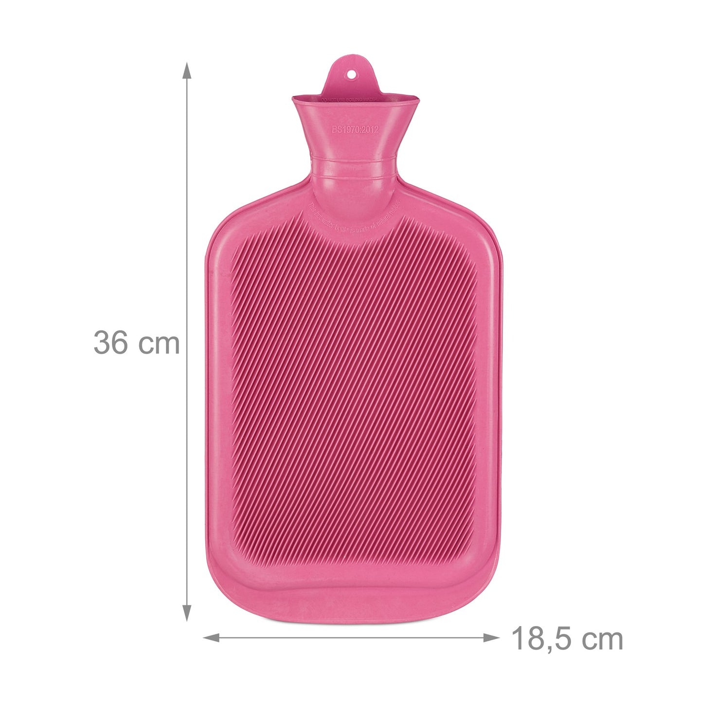 Pink Hot Water Bottle 2L