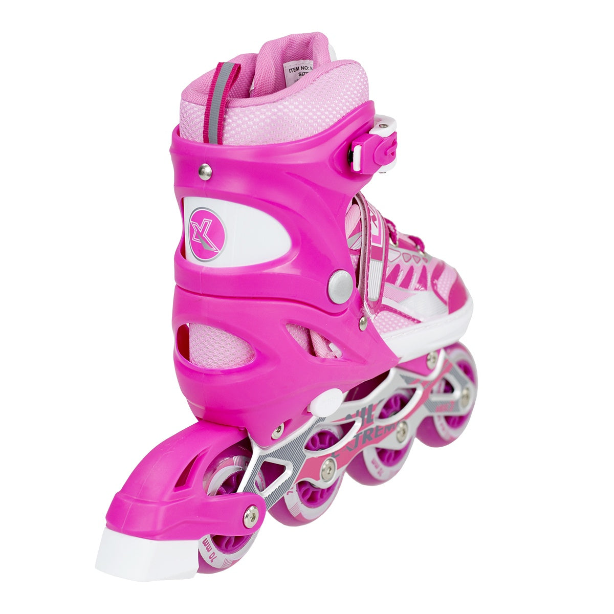 Pink In-Line Skates, Size L – Adjustable Fit