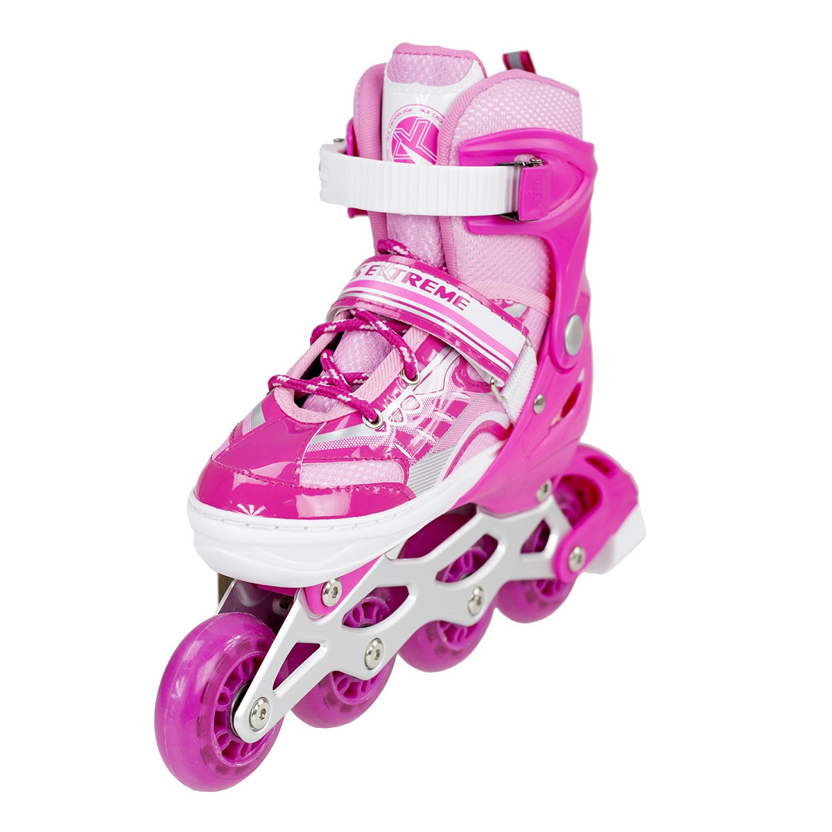 Pink In-Line Skates, Size L – Adjustable Fit