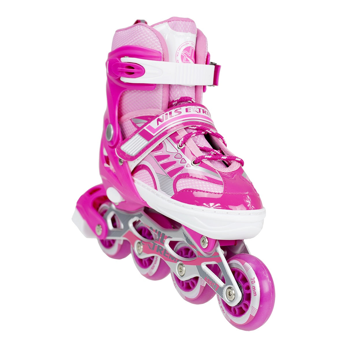 Pink In-Line Skates, Size L – Adjustable Fit
