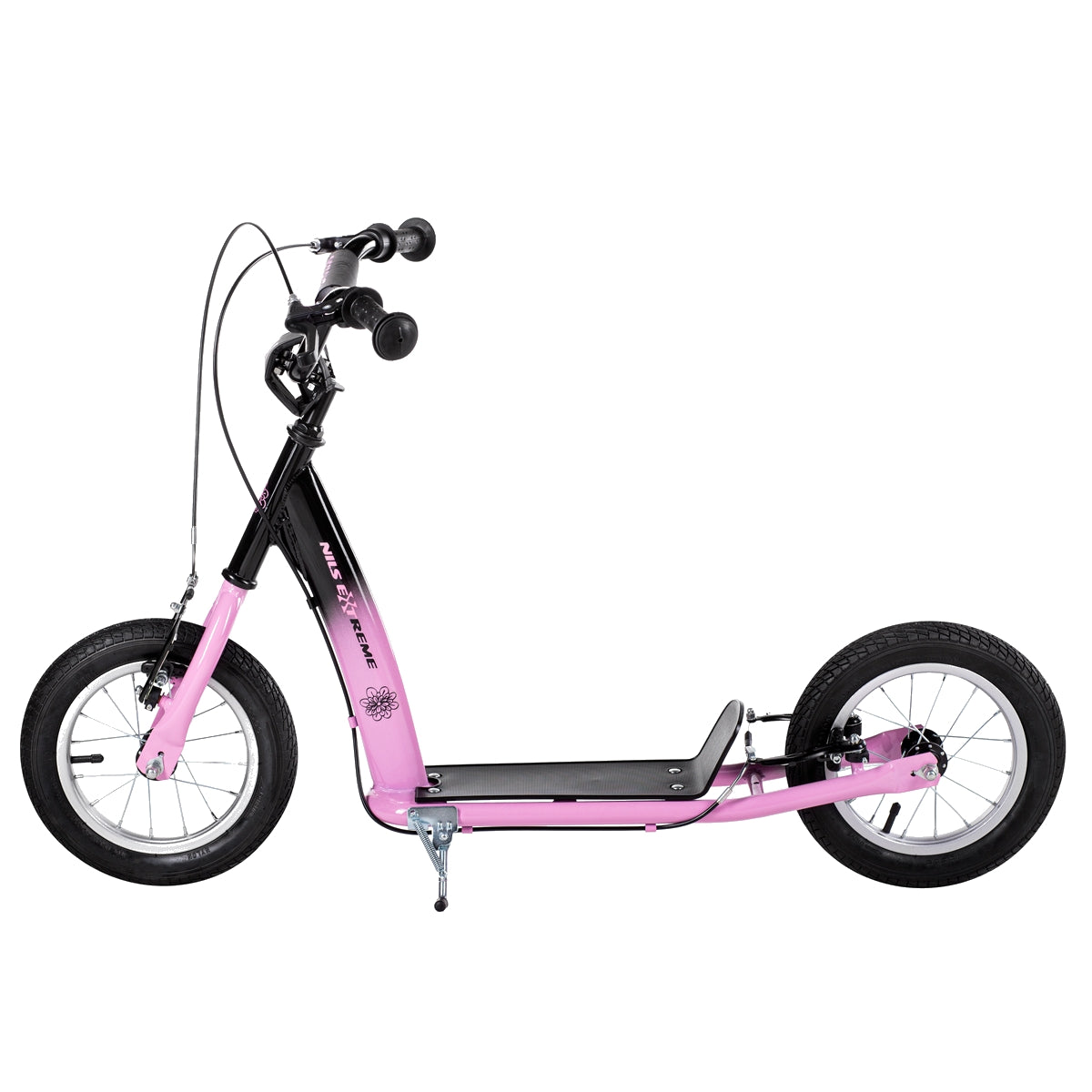 Pink Kids' Scooter, Adjustable Height, Lightweight