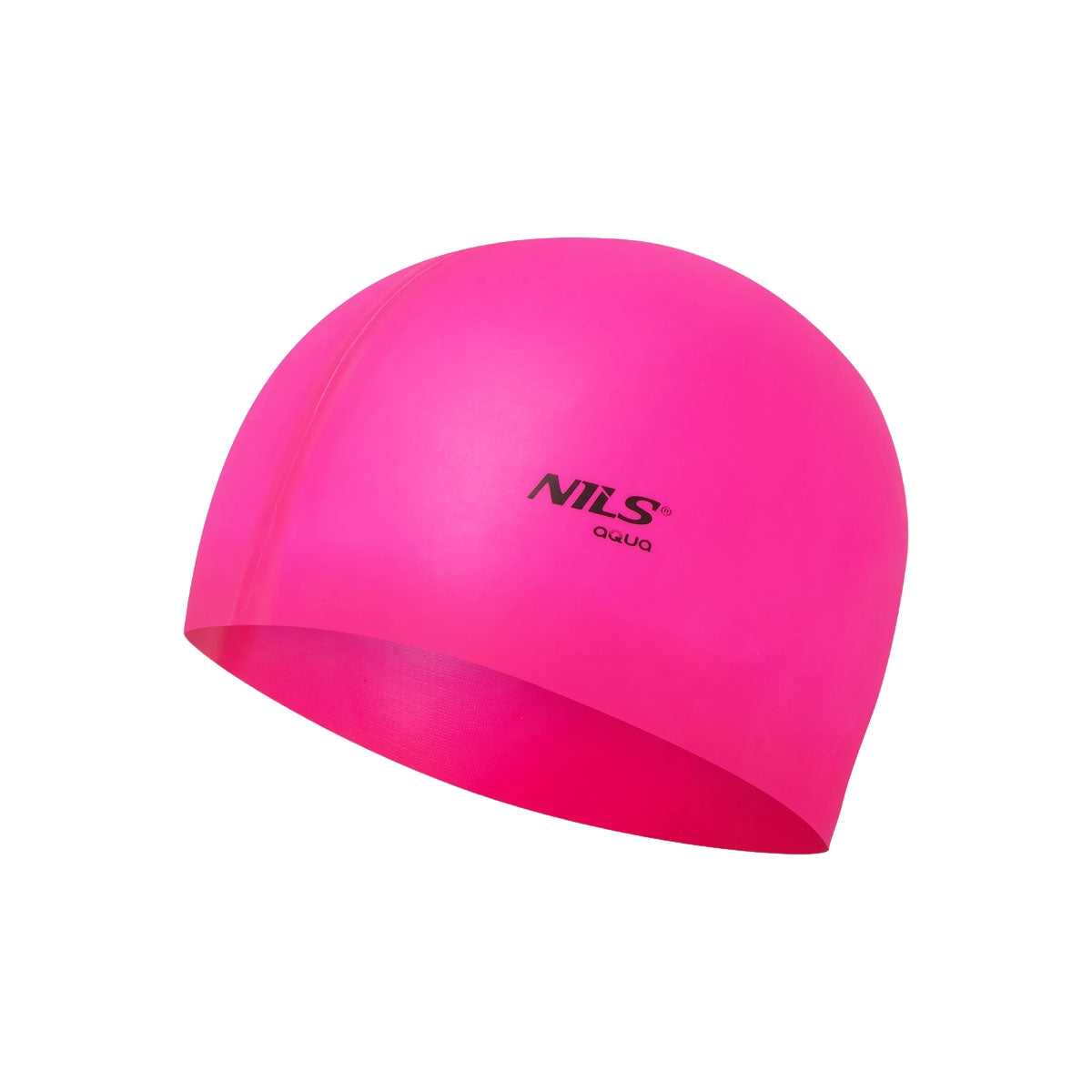 Pink Silicone Swimming Cap – Solid Color