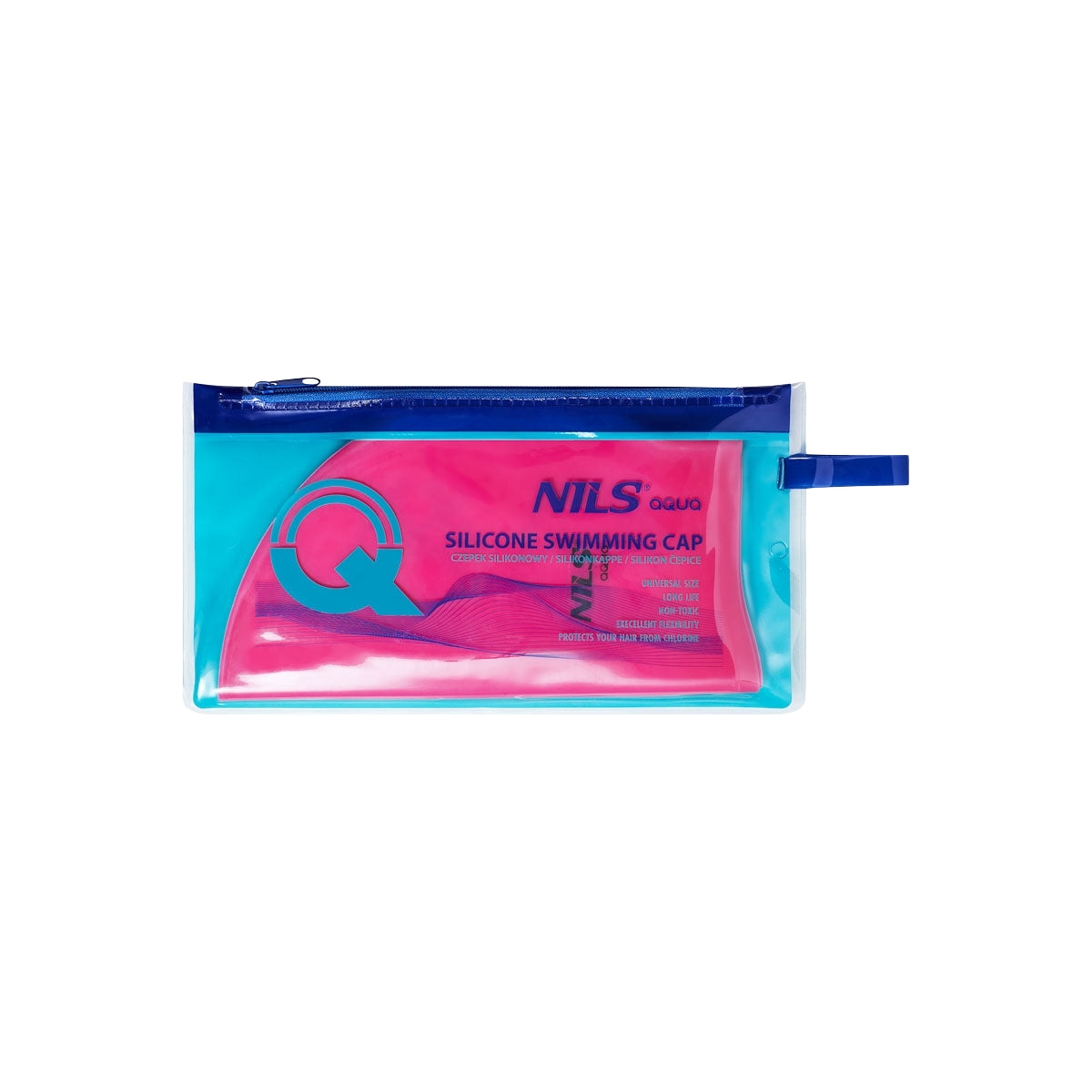 Pink Silicone Swimming Cap – Solid Color