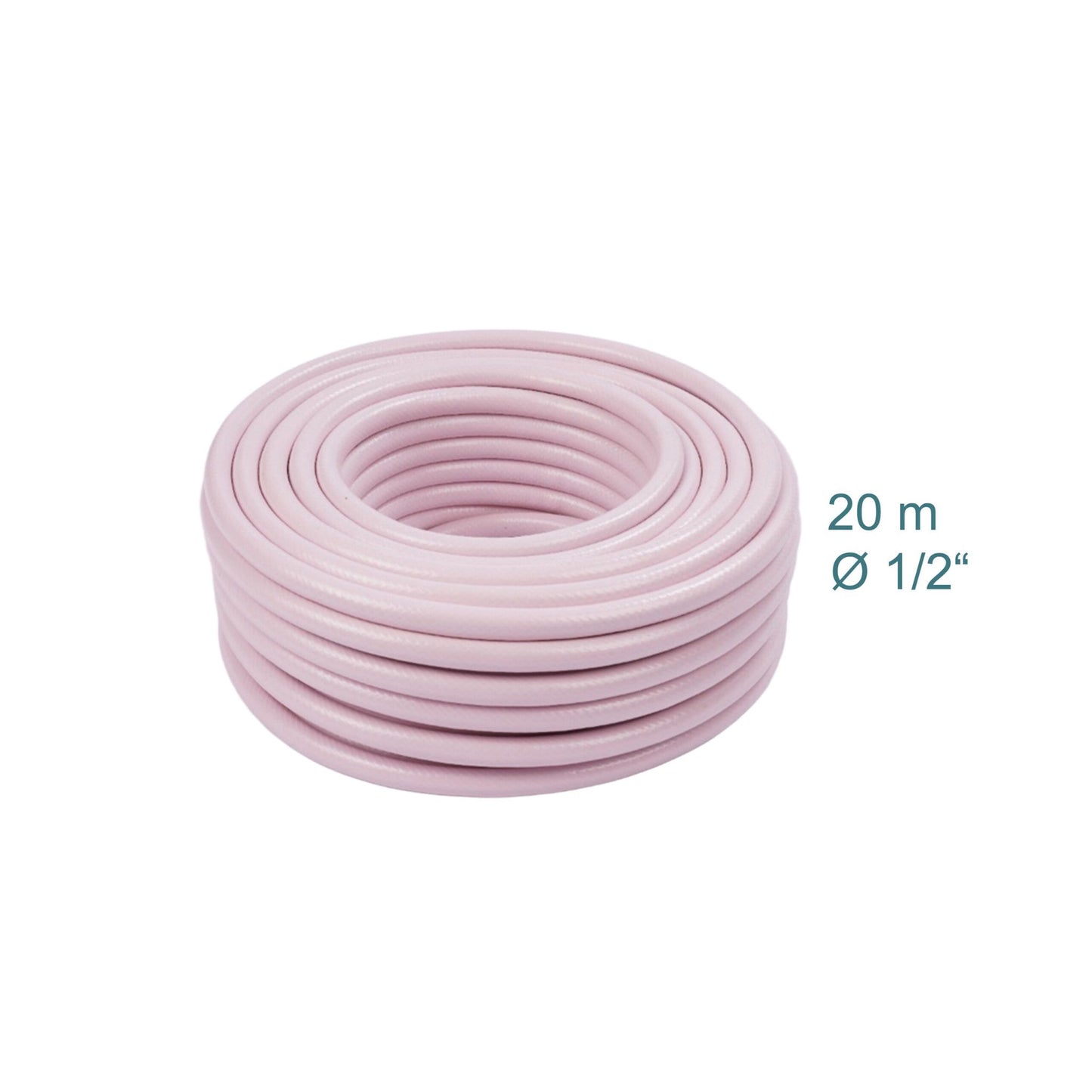 Pink Weatherproof Garden Hose, UV-Resistant, 1/2-Inch