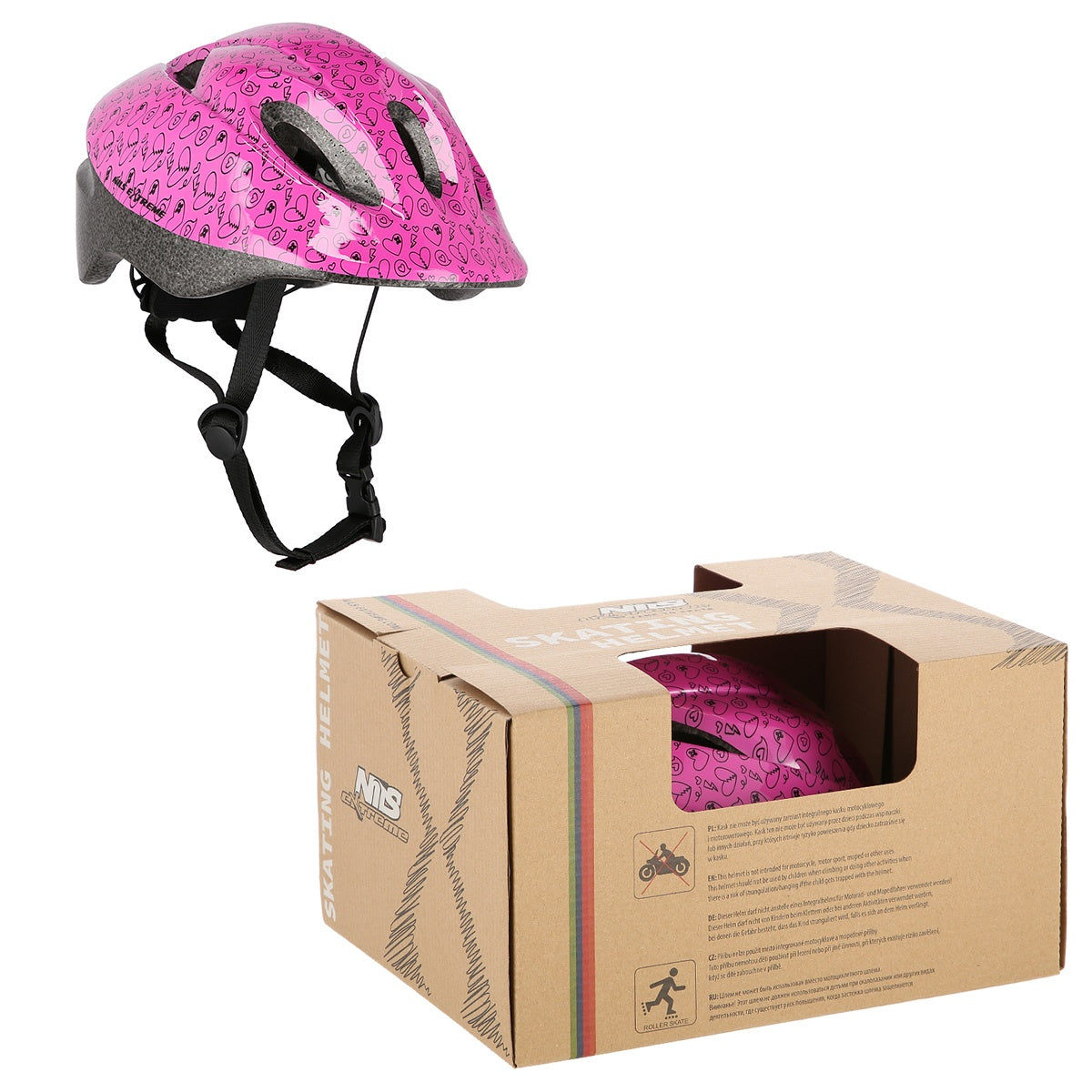 Pink XS Helmet, 48-55cm Size