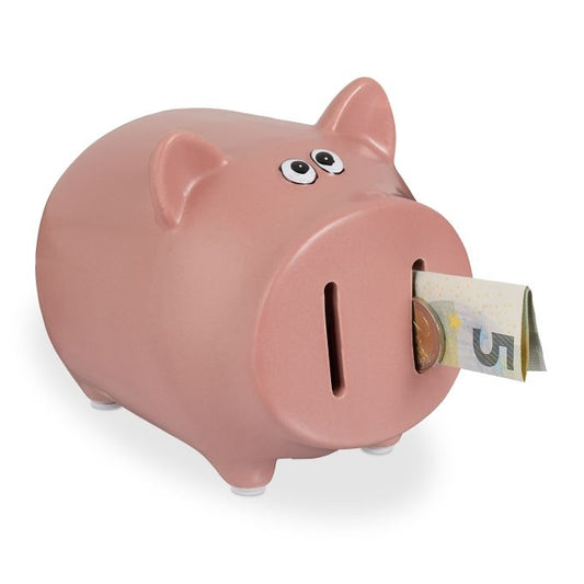 Pink piggy bank