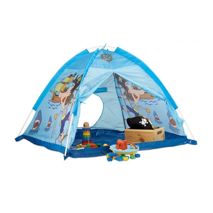 Pirate play tent in blue