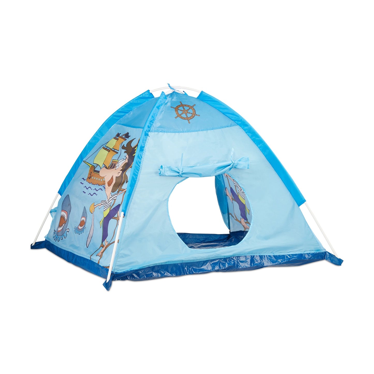 Pirate play tent in blue