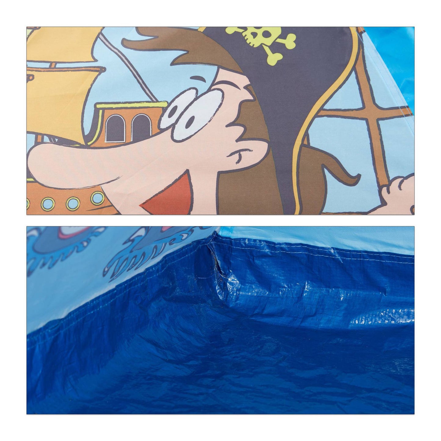 Pirate play tent in blue